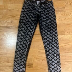 T Party Stylish Black and Gray Women Leggings. Sz Large